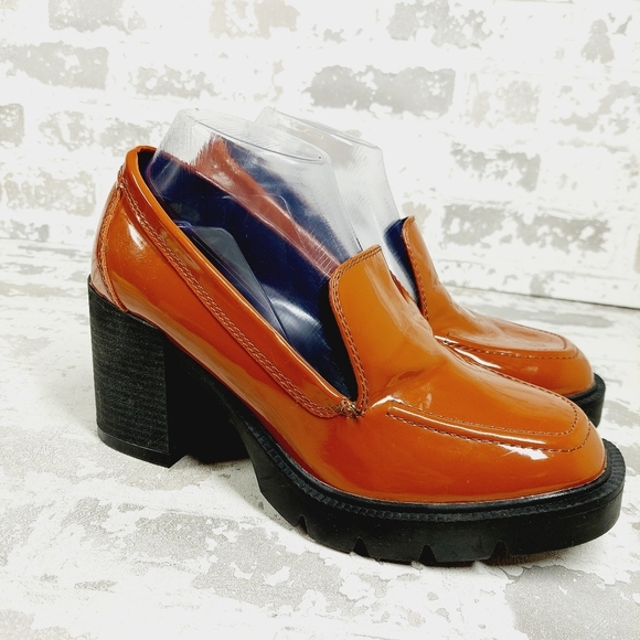 New Blondo Josie Brown Waterproof Square Toe Heeled Loafers T423 - Picture 4 of 11